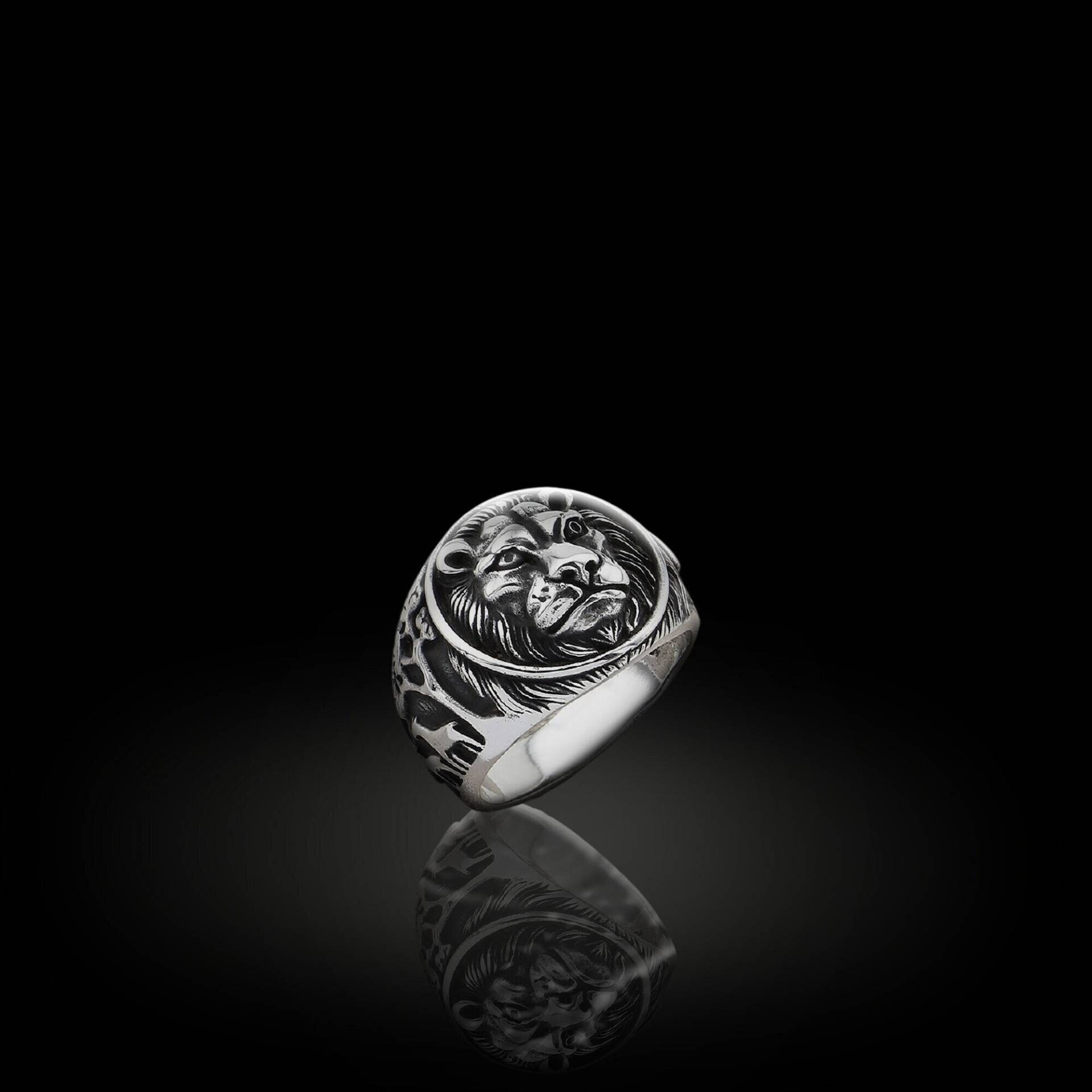 Tierreich Der König Löwenkopf Ring, 925 Sterling Silber Männer Lion Rock Ring Geschenk Für Vater Freund von OsirisJewelry