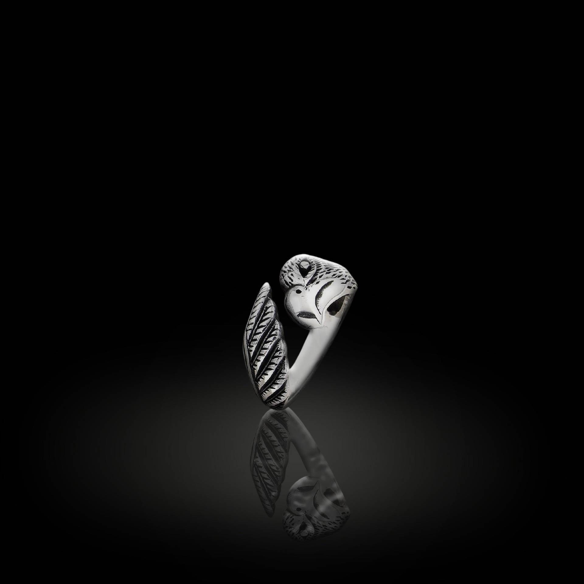 Einstellbare Minimalist Hawk Ring Für Männer, Handgefertigte Männer Ring, Einzigartiger Mann Tier Osiris Schmuck Für Geschenk Ihn von OsirisJewelry