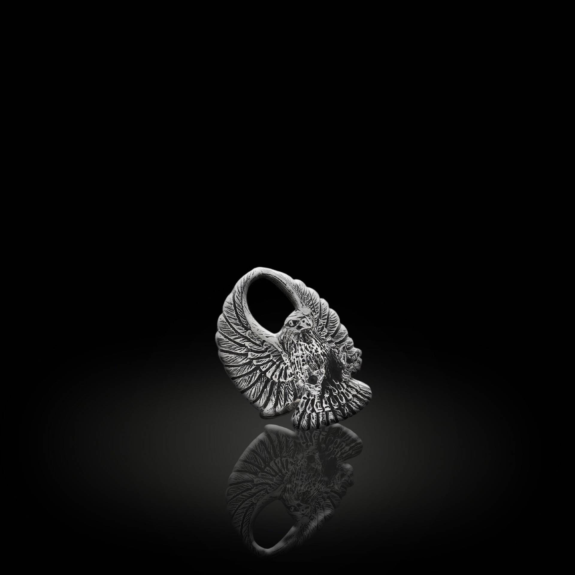 Falke Ring Sterling Silber, 3D Handgemachter Männerring, Einzigartiger Männerschmuck, Mannring, Tierring, Osiris Schmuck Männer, Geschenk Für von OsirisJewelry