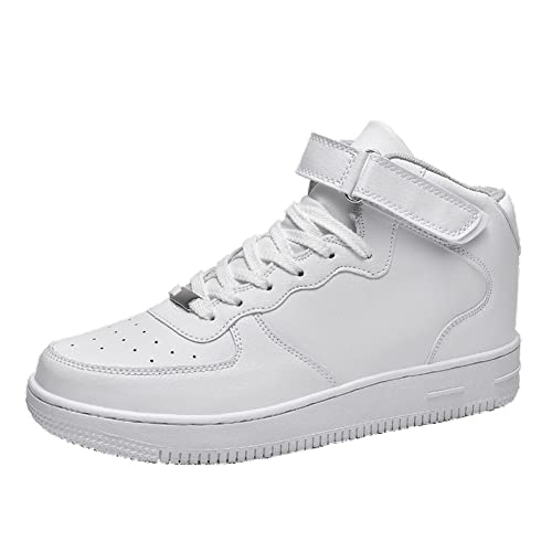 Ositree Hohe Sneaker Damen Frühling Herbst Schnürung Flach Casual Turnschuhe Stilvolles Fitnessstudio Outdoor Mode Sportschuhe Atmungsaktive Bequeme High Top Freizeitschuhe von Ositree