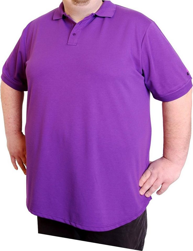 Oslo MasterLine Oversize-Shirt Polo Shirt kurzarm atmungsaktiv Übergröße Universalgröße 6 XL bis 8 XL People Clothes 8 XL Universalgröße extra lang Farbe lila von Oslo MasterLine
