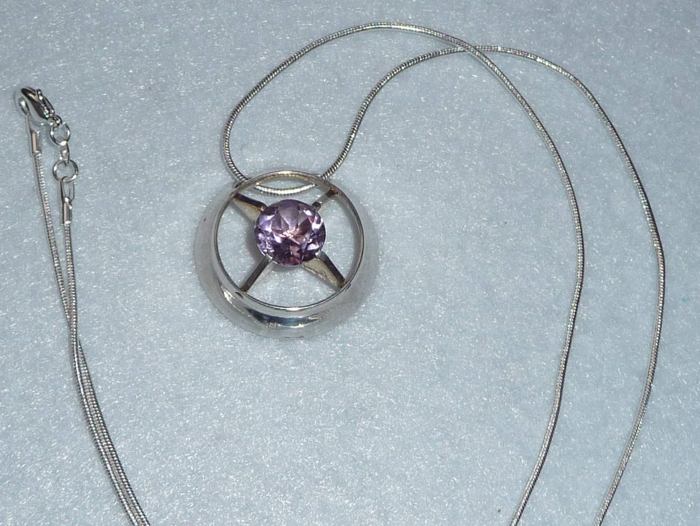 Anhänger. Silber Und Kristall. Finnland. Jahrgang von OsmanieJewelry