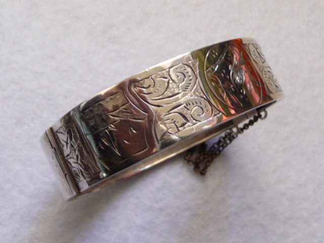 Schweden. Silberarmband, Graviert. Jahrgang von OsmanieJewelry