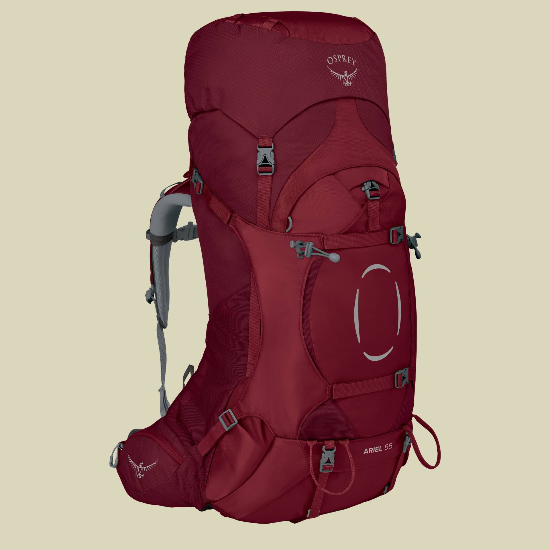 Ariel 55 Women Volumen 55 L, Rückenlänge WM/L Farbe claret red von Osprey