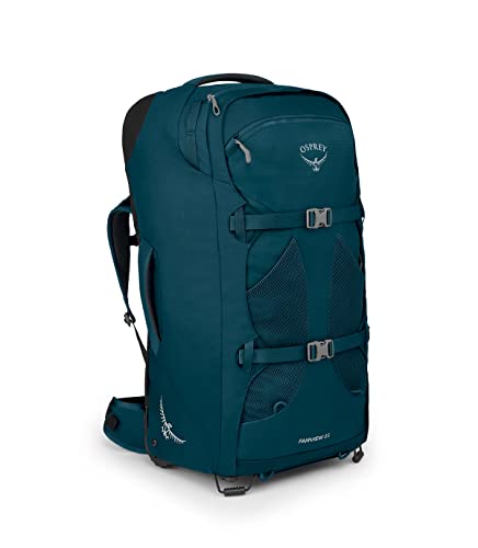 Osprey Fairview 65 Damen Reiserucksack mit Rädern, Night Jungle Blue (10003704) von Osprey