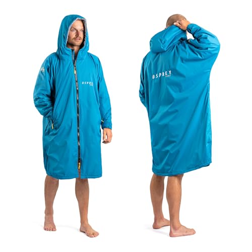 Osprey Unisex Erwachsene Wasserdicht Umkleidemantel Schwimmen und Strand Robe Teal Wickelmantel, blau, XS von Osprey