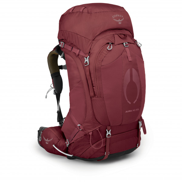 Osprey - Women's Aura AG 65 - Trekkingrucksack Gr 62 l - XS/S;65 l - M/L grau;rot von Osprey