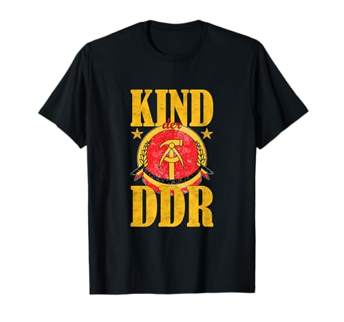 Kind der DDR Ostalgie T-Shirt von Ossi Ostdeutschland Nostalgie Ossis Geschenkidee