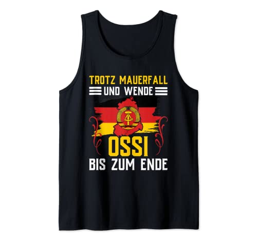 Ossi Geschenk Frauen DDR Männer Ostdeutschland NVA Osten Tank Top von Ossi Tshirt Heimatliebe Ostdeutschland DDR Osten