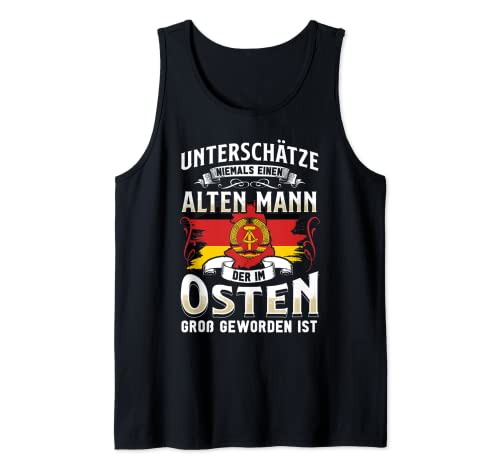 Ossi Geschenk Männer Frauen Ostdeutschland NVA Osten DDR Tank Top von Ossi Tshirt Heimatliebe Ostdeutschland Osten DDR