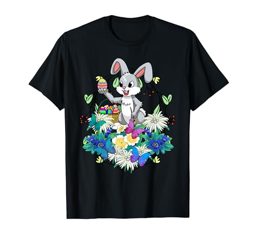 Osterhase Ostern Ostereier Frühling Blumen Hasen Kind Baby T-Shirt von Osterhase Frühling Ostern Geschenk Osterei Hasen