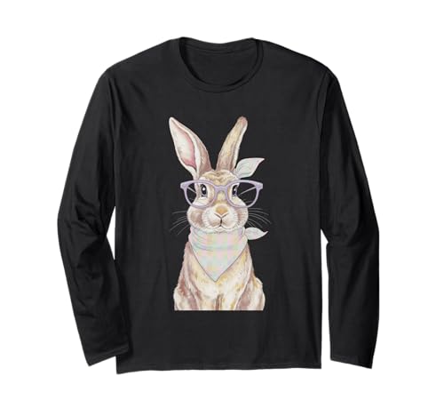 Ostern Tshirt Damen Kinder Hase Kaninchen Rabbit Bunny Langarmshirt von Ostern Geschenk Kinder Hase Häschen Jungs Mädchen