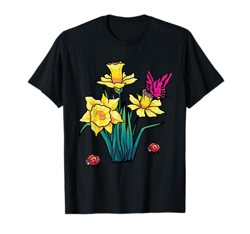 Narzissen Frühling Ostern Garten Frühblüher Frühling Kinder T-Shirt von Ostern Geschenke Kinder Oster Geschenkideen