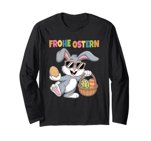 Ostergeschenke Ostern Outfit Junge Mädchen Kinder Osterhase Langarmshirt von Ostern Geschenke Outfit Lustige Ostern Shirts