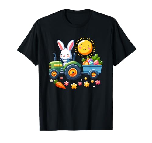 Ostern Traktor Trecker Jungen Osternest Landwirt Osterhase T-Shirt Ostern Traktor Trecker Jungen Osternest Landwirt Osterhase T-Shirt von Ostern Traktor Geschenk Idee Kinder Jungen Mädchen