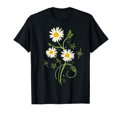 Margeriten Design für Frühling und Sommer buntes Blumenmotiv T-Shirt von Ostern und Frühling Designs von Christine Krahl