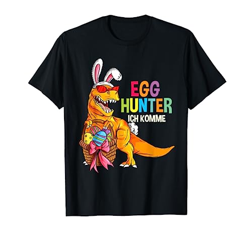 Egg Hunter Ostern Dino Dinosaurier Ostergeschenk Oster Jungs T-Shirt von Ostern & Ostereier Geschenk-Ideen