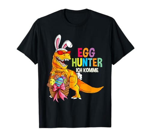 Egg Hunter Ostern Dino Dinosaurier Ostergeschenk Oster Jungs T-Shirt von Ostern & Ostereier Geschenk-Ideen
