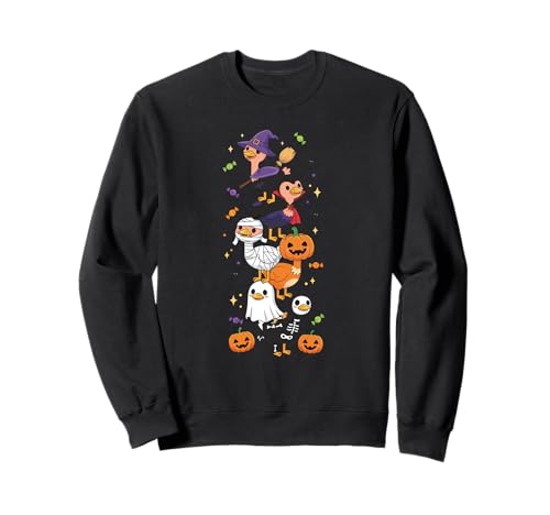Lustiger Strauß Hexe Vampir Geist Halloween Kinder Herren Damen Sweatshirt Lustiger Strauß Hexe Vampir Geist Halloween Kinder Herren Damen Sweatshirt von Ostrich Lovers Halloween Skeleton Mummy Outfits
