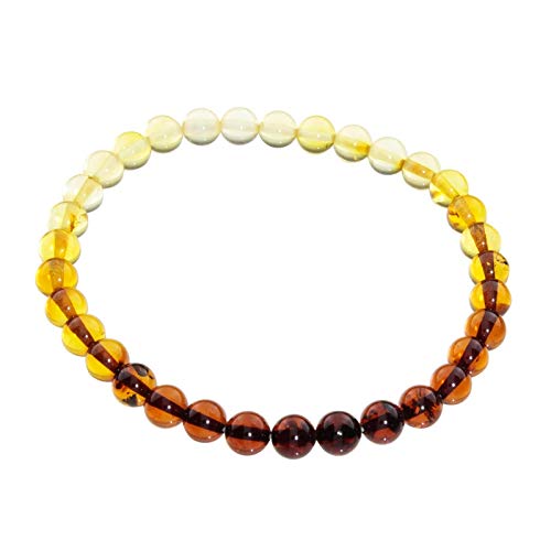 Armband - Kugel 6 mm - Bernstein -, von Ostsee-Schmuck