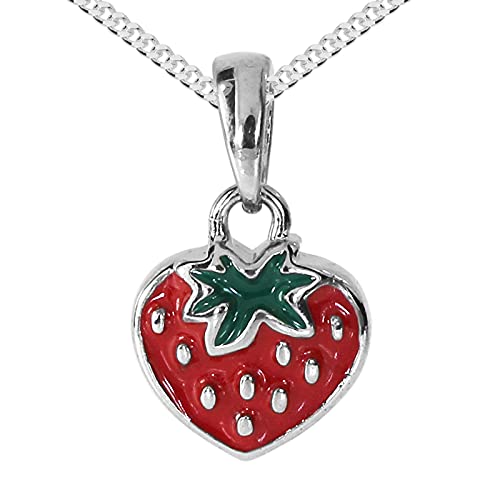 Kette mit Anhänger - Erdbeere - Silber 925/000 -, von OSTSEE-SCHMUCK