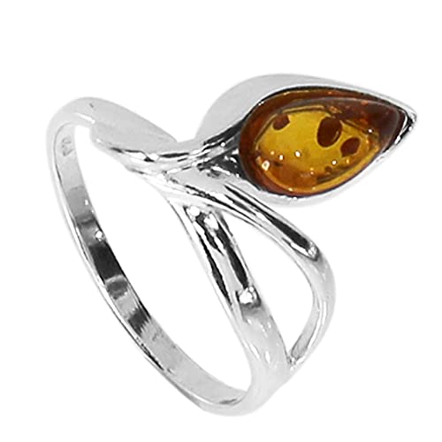 Ring - Ines - Silber 925/000 - Bernstein von Ostsee- Schmuck