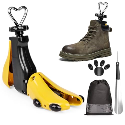 Ostyel Schuhspanner für Damen und Herren - Schuhe Weiten für Zu Enge Schuhe Einstellbare Breite und Länge Schuhdehner Schuhweiter in Zwei Größen Passend für Schuhgröße 36-48 (Gelb, 36-41) von Ostyel