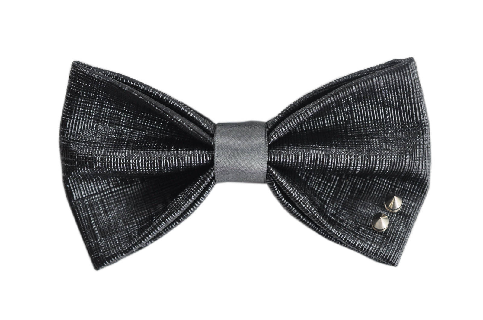 Herren Pvc Faux Leder Schwarz Mode Niet Scheint Der Punk-stil Fliege Fliegen Hochzeitsparty von Osunworld