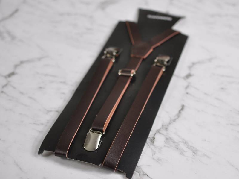 Jugend Junge Kinder Baby Säugling Tief Braun Kaffee Faux Leder Verstellbare Hosenträger Von 1 Bis 14 Jahre Alt von Osunworld