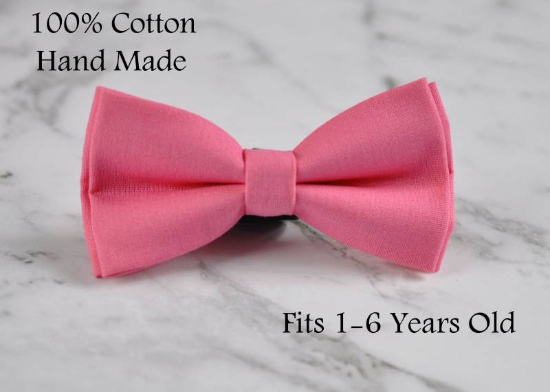 Junge Kinder Baby 100 % Baumwolle Handgefertigt Candy Rosa Fliege Bowtie Party Hochzeit Seite Junge 1-6 Jahre Alt von Osunworld