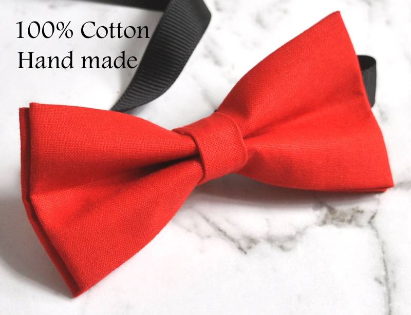Junge Kinder Baby 100 % Baumwolle Leuchtend Rote Seite Junge Fliege Bowtie Party Hochzeit 1-6 Jahre Alt von Osunworld
