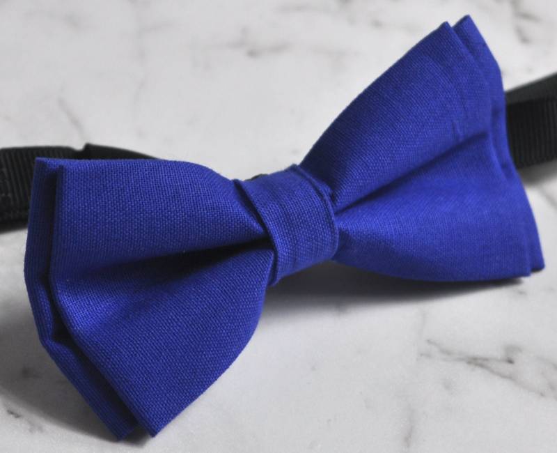 Junge Kinder Kleinkind 100 % Baumwolle Handgefertigt Seite Junge Royal Blue Indigo Fliege Party Hochzeit 1-6 Jahre Alt von Osunworld
