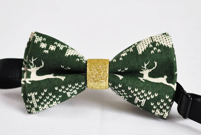 Jungen Kinder Jugend Teenage 100 % Baumwolle Weiß Xmas Weihnachten Deer Elche Muster Rot Gold Fliege Bowtie Party Hochzeit 7-14 Jahre Alt von Osunworld