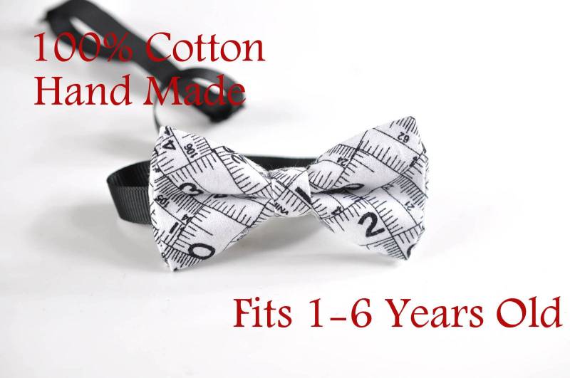 Kinder Baby Seite Junge 100 % Baumwolle Schwarz Weiß Lineal Zoll Muster Fliege Bowtie Party Hochzeit 1-6 Jahre Alte Hochzeitsfest von Osunworld