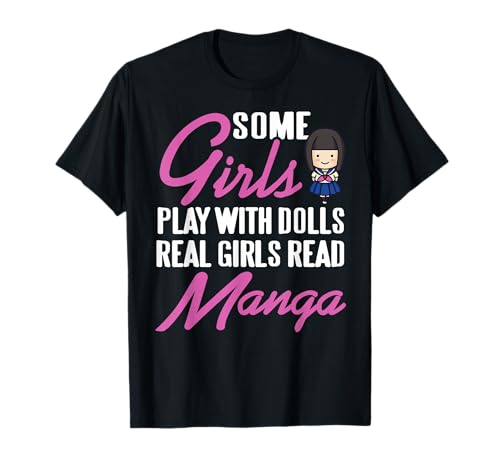 Echte Mädchen Lesen Manga Anime Otaku Spaß T-Shirt von Otaku Club Für Manga Leserinnen
