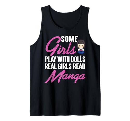 Echte Mädchen Lesen Manga Anime Otaku Spaß Tank Top von Otaku Club Für Manga Leserinnen