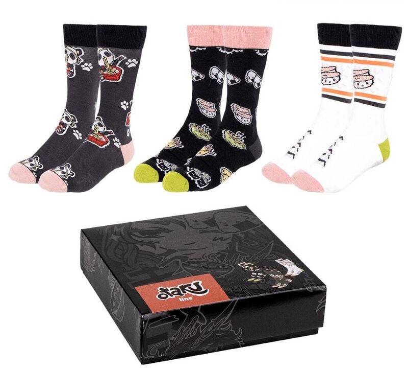 Otaku 3er Pack Socken multicolor in EU 40-46 von Otaku