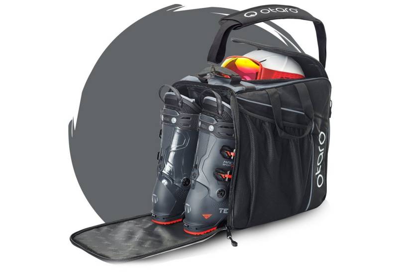 Otaro Sporttasche Skischuhtasche mit Helmfach + Schultergurt, Classic 44L (Schutz für deine Ausrüstung, 1-tlg., für Skifahrer + Boarder) von Otaro