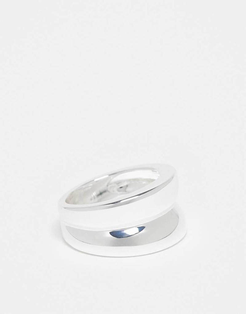 & Other Stories - Breiter, geformter Ring in Silberoptik von Other Stories