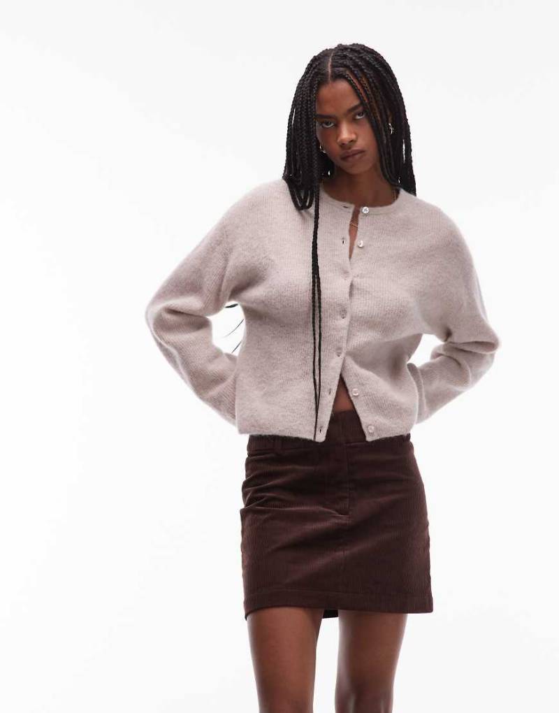 & Other Stories - Cord-Minirock in Dunkelbraun mit hohem Baumwollanteil-Brown von Other Stories