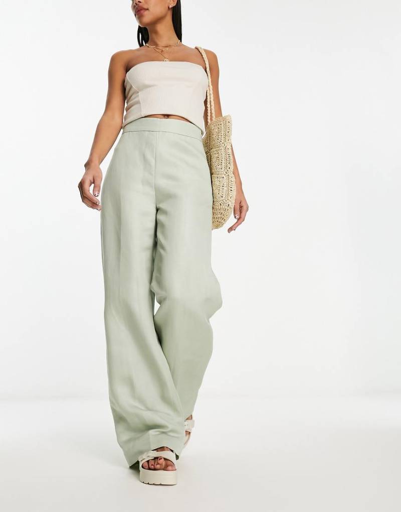 & Other Stories - Elegante Hose aus Leinenmix in Pastellgrün & Other Stories - Elegante Hose aus Leinenmix in Pastellgrün von Other Stories