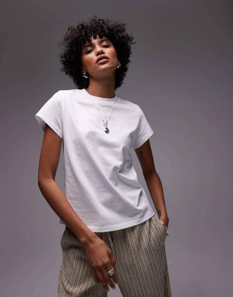 & Other Stories - Figurbetontes Jersey-Oberteil in Weiß mit Raglanärmeln & Other Stories - Figurbetontes Jersey-Oberteil in Weiß mit Raglanärmeln von Other Stories