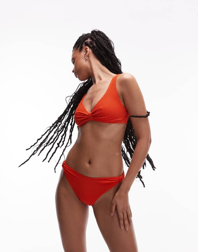 & Other Stories - Gekräuselte Bikinihose in Orange von Other Stories