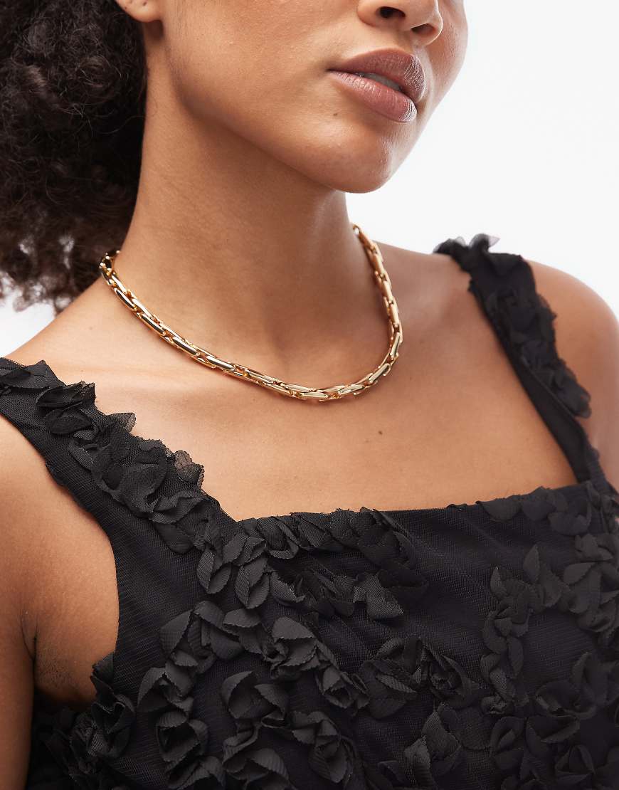 & Other Stories - Halskette in Goldoptik mit klobigen Kettengliedern-Goldfarben von Other Stories