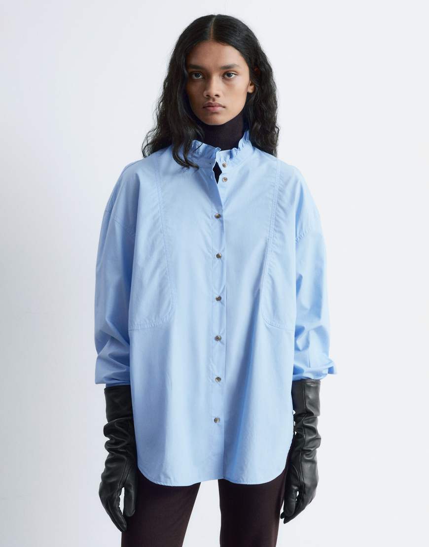 & Other Stories - Hemd aus Popeline in Hellblau von Other Stories