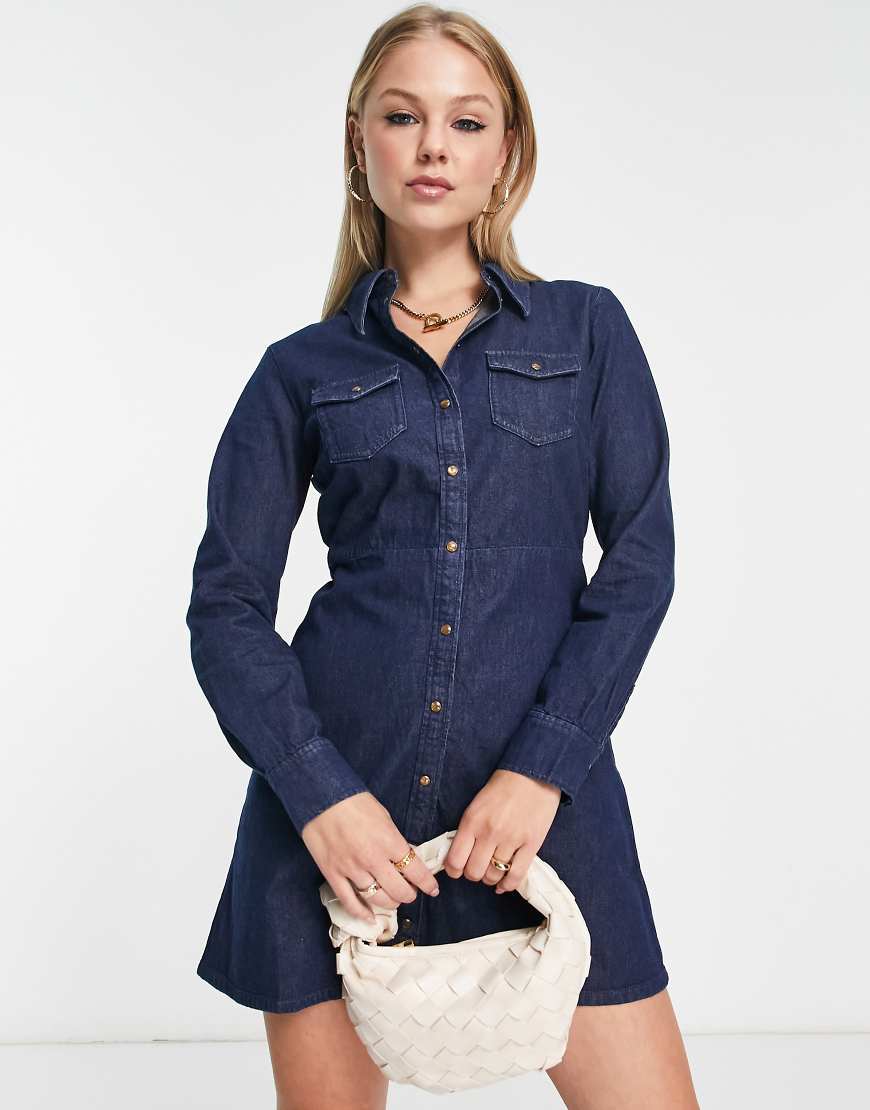 & Other Stories - Kurzes Jeans-Hemdkleid in Dunkelblau & Other Stories - Kurzes Jeans-Hemdkleid in Dunkelblau von Other Stories