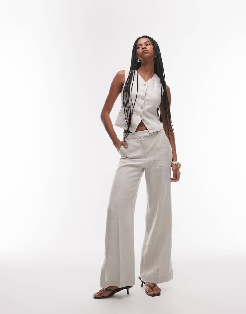 & Other Stories - Leinenhose in Beige, Kombiteil-Neutral von Other Stories