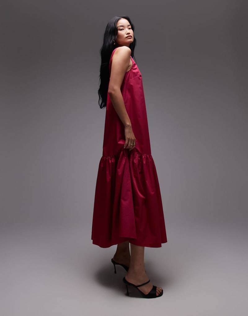 & Other Stories - Maxikleid in Rosa mit tiefem Rücken und tief angesetzter Taille von Other Stories