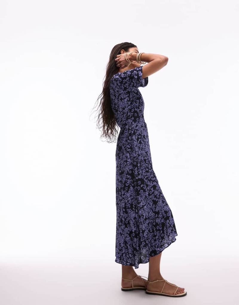 & Other Stories - Midaxi-Wickelkleid mit abstraktem Blümchenprint-Bunt von Other Stories