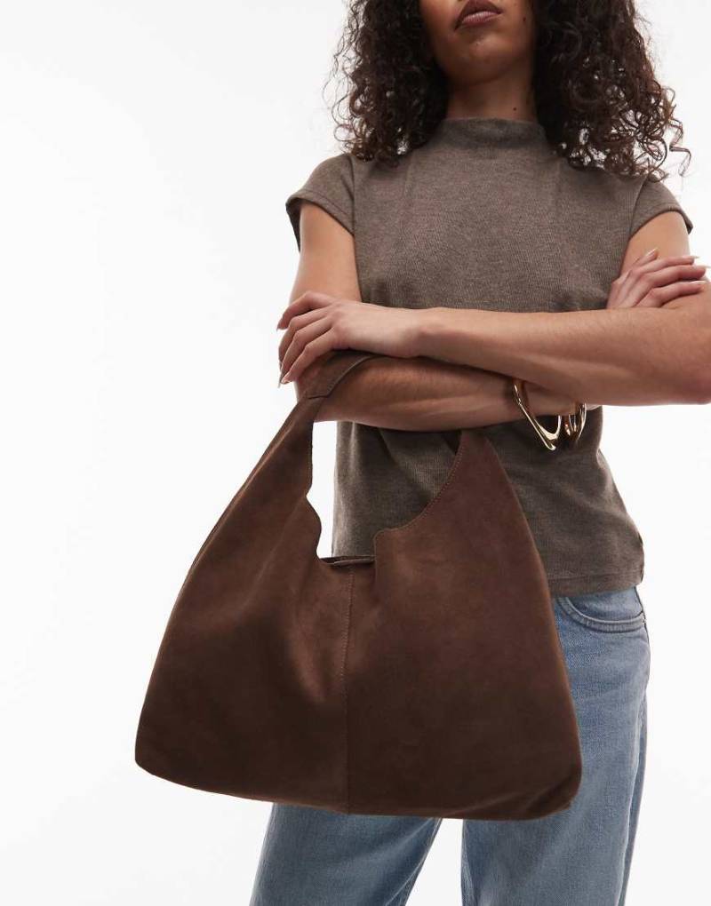 & Other Stories - Mini-Handtasche aus Wildleder in Braun-Brown von Other Stories